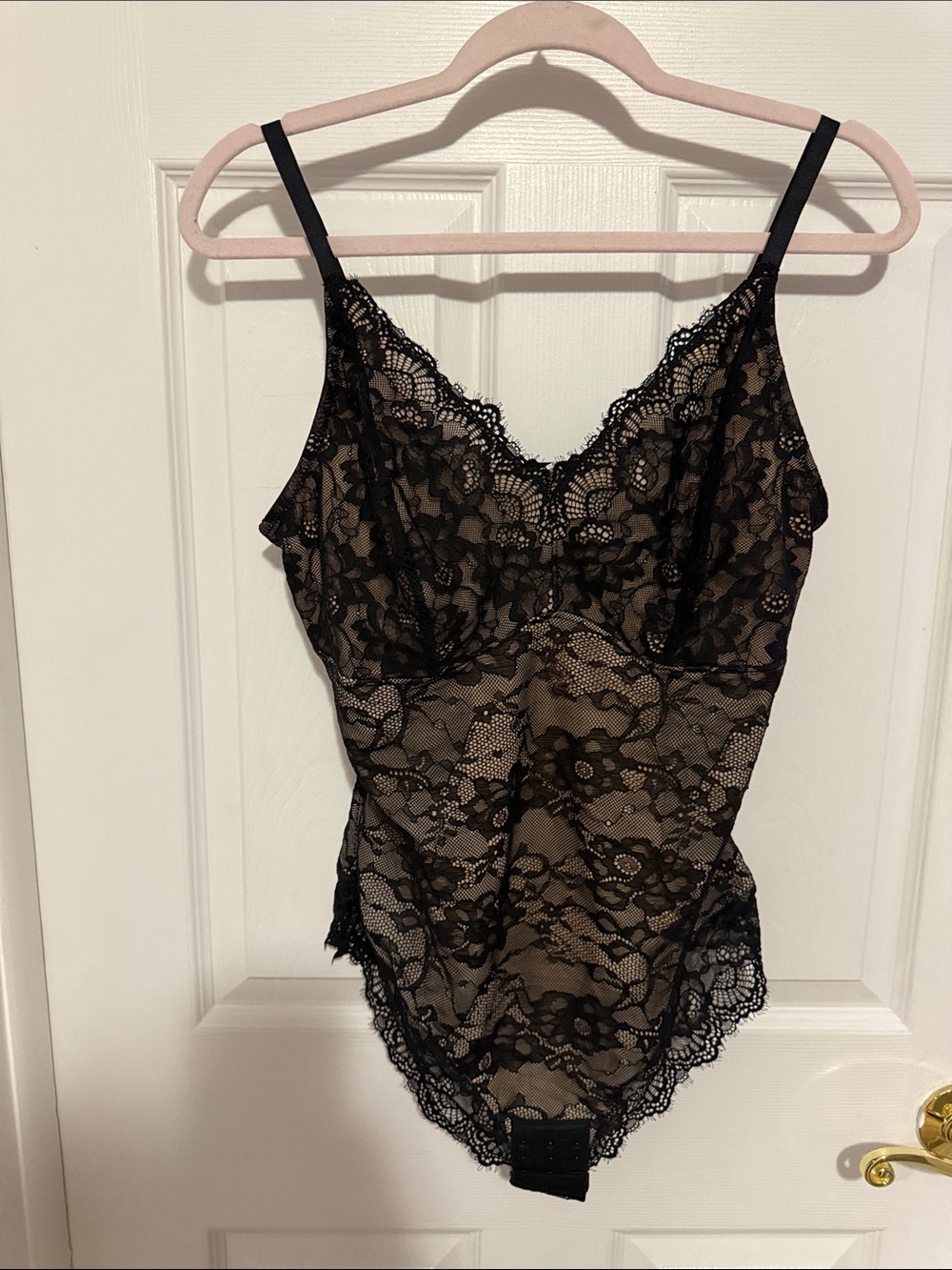 Black Lace Bodysuit Camisole - Women Intimates & Sleepwear Size XL